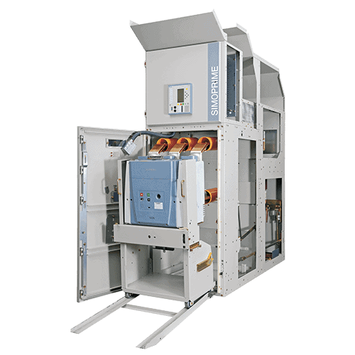 Imagem de uma máquina de transformação de energia elétrica, com componentes avançados, utilizada na geração e distribuição de energia sustentável.