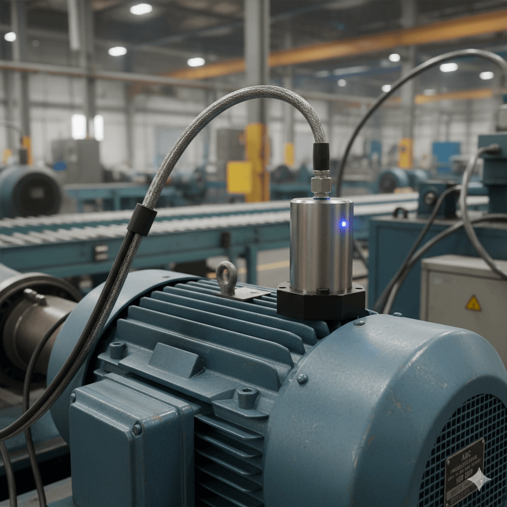 sensor de vibração industrial